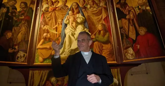 Church altar featuring homeless man goes on display a stone’s throw from his grave at the Vatican