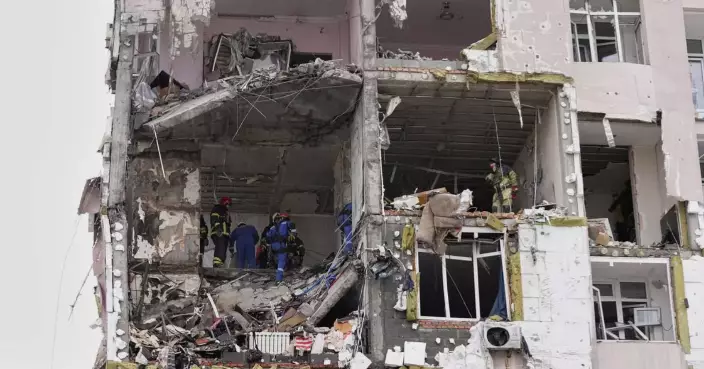 Russia strikes Ukraine's capital and kills at least 1 person a day before Zelenskyy-Trump meeting