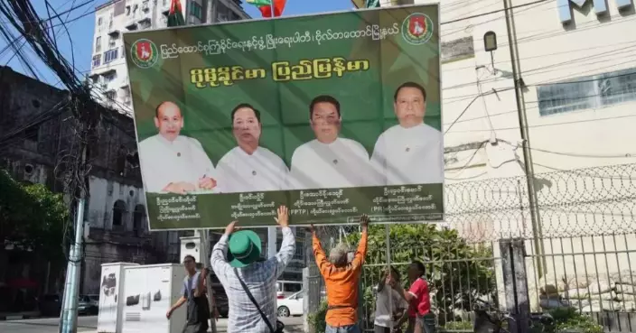 Photos show Myanmar holding its first election since the military seized power