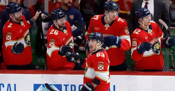 Panthers pay tribute to Brad Marchand's 1,000th point with pregame ceremony