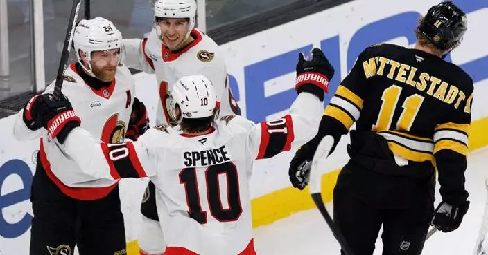 Fabian Zetterlund scores 2 as Senators beat Bruins 6-2 for 4th straight win