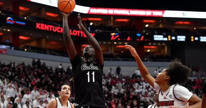 No. 3 South Carolina women outlast No. 22 Louisville 79-77 in ACC/SEC Challenge