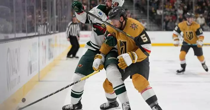 Wild beat Golden Knights 5-2 to improve to 9-1-1 since Dec. 8