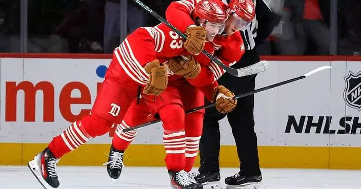 Red Wings outlast Capitals 3-2 in OT to sweep home-and-home series