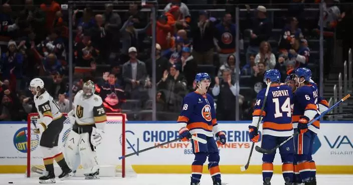 Emil Heineman scores in 4th round of shootout and Islanders beat Golden Knights 5-4