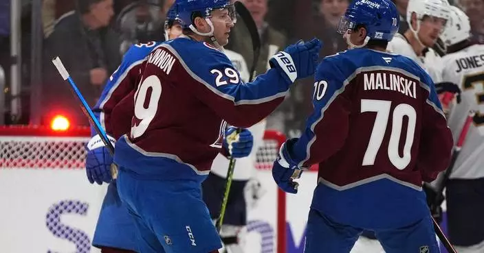 Nathan MacKinnon leads a balanced scoring attack as Avalanche cruise to 6-2 win over Panthers