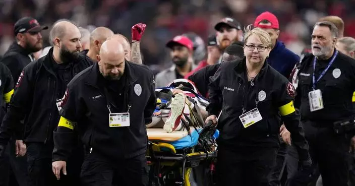 Arizona's Baccellia expected to fly home with team after leaving field on stretcher with neck injury
