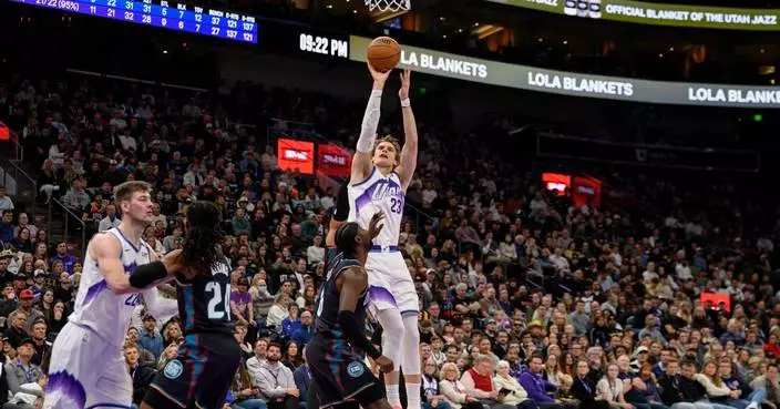 Markkanen, George power Jazz to 127-114 victory, ending Spurs win streak at 8 games