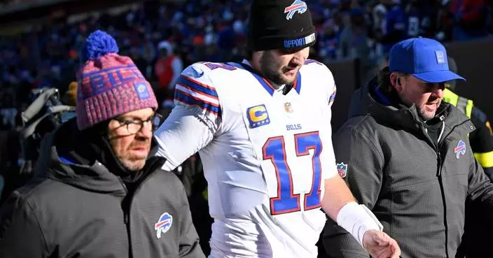 Josh Allen listed day to day with sore right foot, but expected to play against Eagles