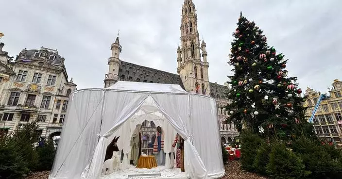 A controversial infant Jesus is stolen from a Belgian Nativity scene
