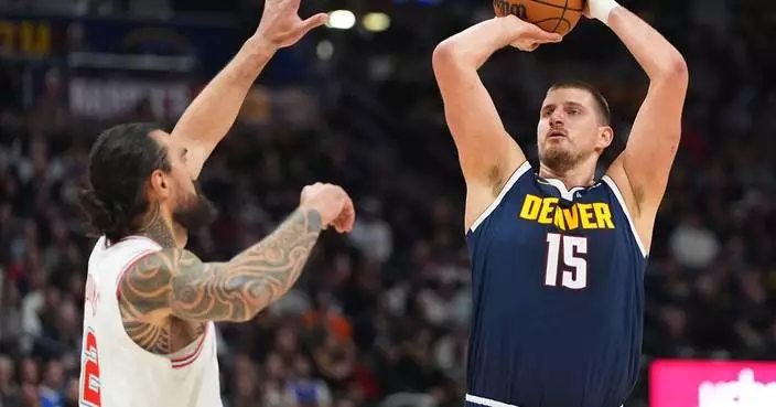 Nikola Jokic's 12th triple-double of the season leads Nuggets to 128-125 OT win over Rockets