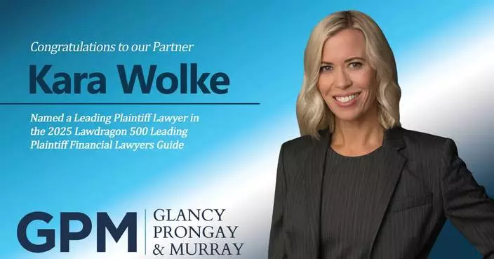Kara Wolke Recognized in the 2025 Lawdragon 500 Leading Plaintiff Financial Lawyers Guide