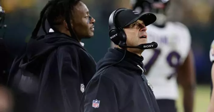 Harbaugh hopes Jackson can return after Huntley's big win: 'If Lamar's ready to go, he's playing.'