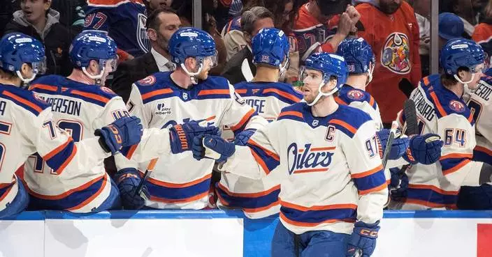 Connor McDavid has hat trick, 4 points in the Oilers' 9-4 romp over the Kraken