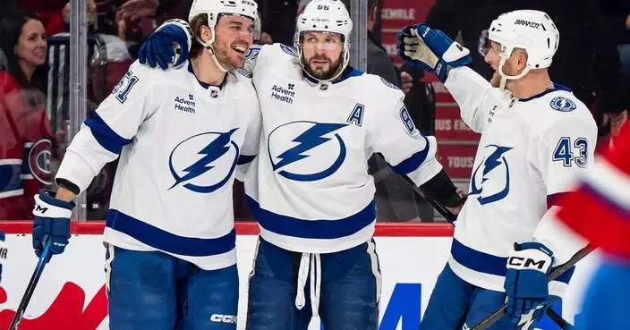 Lightning snap losing streak with dominant 6-1 win over Canadiens