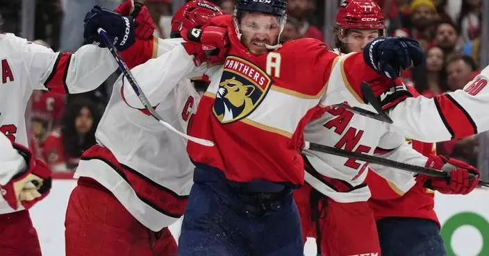 Matthew Tkachuk practices with Panthers for 1st time this season, indicating game return is near