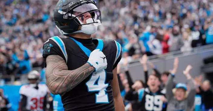 Bryce Young throws 2 TDs, Panthers finally beat Bucs 23-20 to take over first place in NFC South