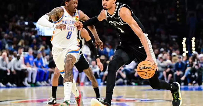Wembanyama's Spurs emerge as threat to defending champion Thunder after three wins over OKC