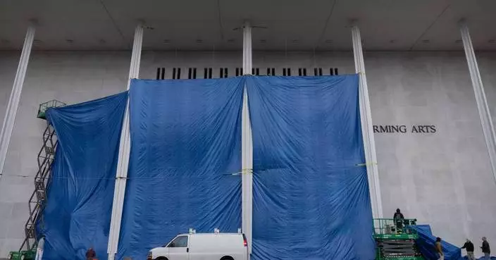 The Kennedy Center starts work to add Trump's name onto the building