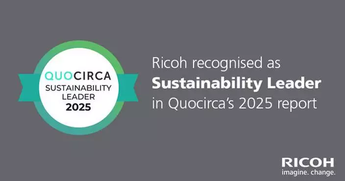Ricoh Recognised as a Sustainability Leader in Quocirca&#8217;s 2025 Report