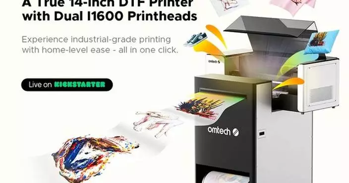 OMTech Launches Aurora: A True 14-Inch DTF Printer That Brings Industrial-Speed Apparel Printing to Any Workspace