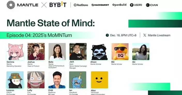 Mantle Hosts End-of-Year Livestream Mantle State of Mind Episode 04, Bringing Together RWA Leaders, Builders, and Global Ecosystem Partners