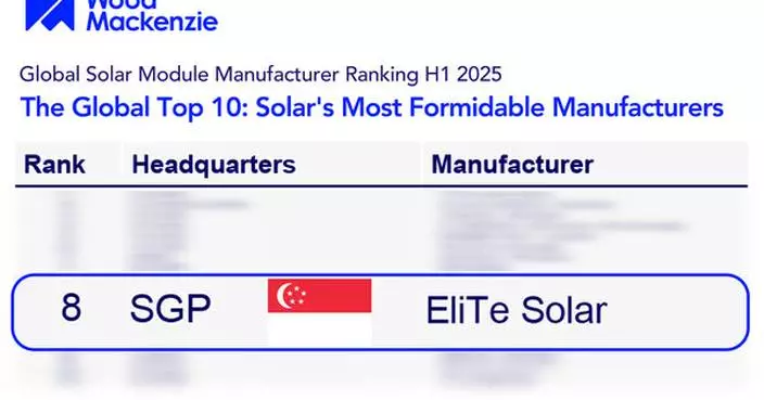 Ranked No. 8 Globally | Wood Mackenzie Releases Global Solar Module Manufacturer Ranking