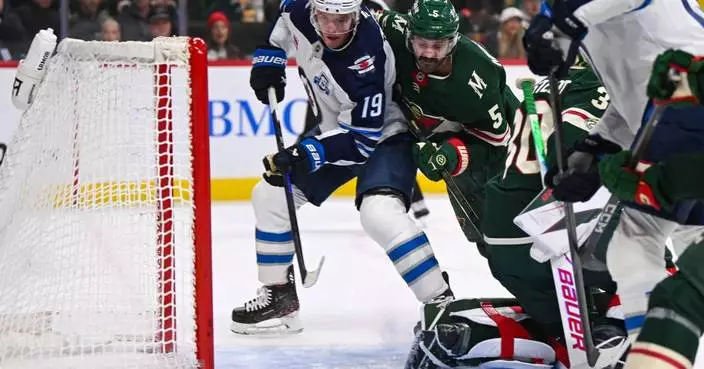 Scheifele has 4 points as Jets beat Wild 6-2 for 4th straight win