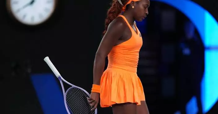 ‘Emotional’ Coco Gauff smashes racket in frustration after Australian Open loss