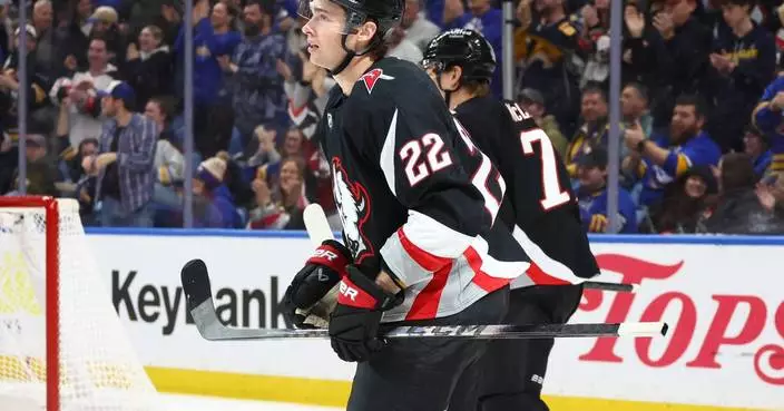 Jack Quinn, Tage Thompson lead Sabres over Ducks 5-3 for 13th win in 14 games