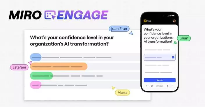 Miro Reveals 'Engage', a Meeting and Workshops Engagement Product Built Into the Miro Platform
