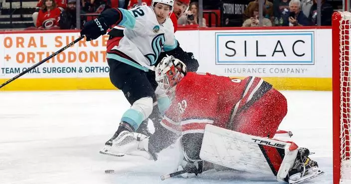 Jordan Staal’s 2 assists lead Hurricanes to 3-2 win over Kraken