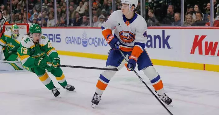 Simon Holmstrom’s second goal gives Islanders a 4-3 overtime win over Wild