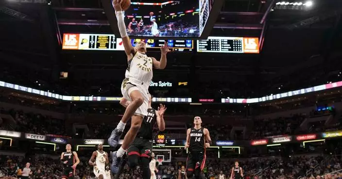 Andrew Nembhard scores 29 to help the Pacers beat the Heat 123-99 for a rare 2nd straight victory