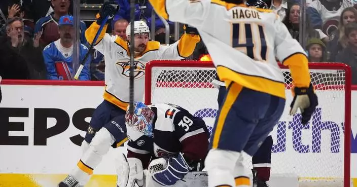 O’Reilly nets hat trick as Predators hand Avalanche 1st home loss in regulation, 7-3