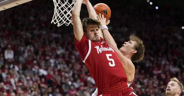 Jamarques Lawrence scores 27 to help No. 10 Nebraska overcome 16-point deficit to beat Indiana 83-77
