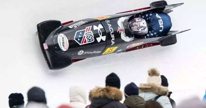 US bobsledder Kris Horn survives solo ride in St. Moritz, after teammates fail to get into sled