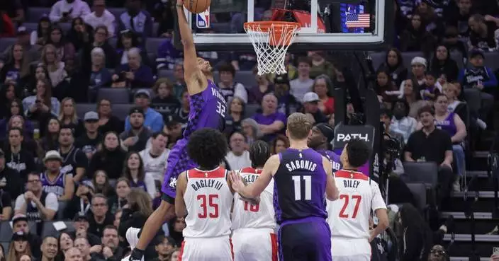 Sabonis returns to help Kings beat Wizards 128-115 for 4th straight win