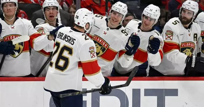 Panthers rebound from an 8-goal loss to Carolina, beat Capitals 5-2 in Washington