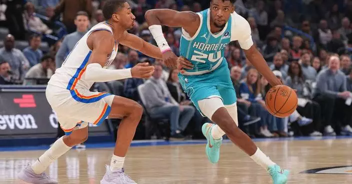NBA-leading Thunder humbled in 124-97 home loss to struggling Hornets