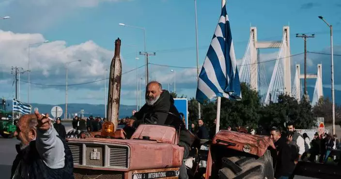 Farmers block highways across Greece in protest over rising costs and EU trade deal
