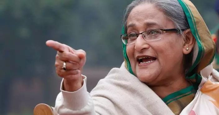 Bangladesh’s ousted leader Hasina denounces the upcoming election from her exile in India