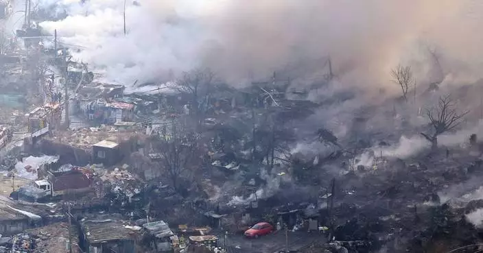 Fire breaks out in Seoul’s last-remaining shanty town
