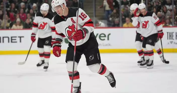 Jesper Bratt, Ondrej Palat each score 2 goals as Devils beat Wild 5-2 to snap four-game skid