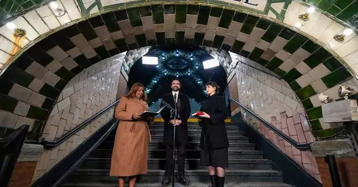 Zohran Mamdani sworn in as New York City mayor at historic subway station