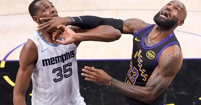 Doncic and James lead Lakers’ rally to beat shorthanded Grizzlies 128-121