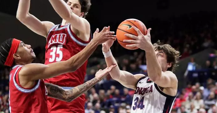Graham Ike scores 16 points as No. 7 Gonzaga routs Loyola Marymount 82-47