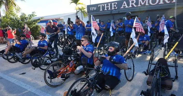 Wounded veterans cycle through Florida Keys for annual Soldier Ride