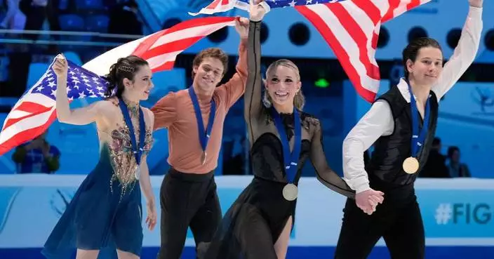 Olympic skaters Zingas and Kolesnik lead US ice dance sweep at Four Continents