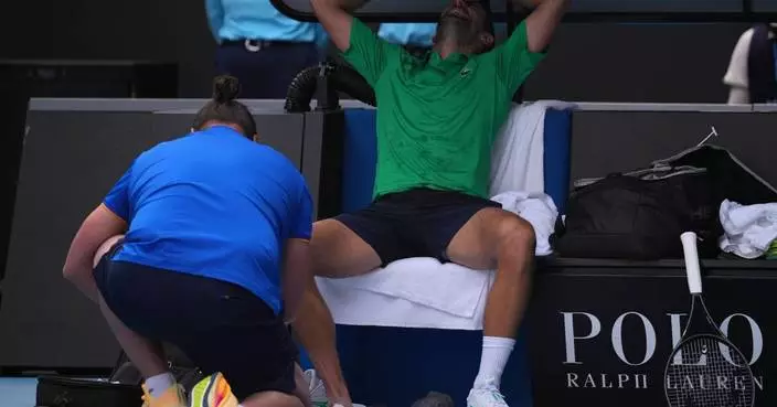 Novak Djokovic advances to the Australian Open semifinals after Musetti retires with injury